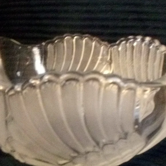 Vintage Mikasa  Walther Frosted Swan Bowl  Elegant Lead Crystal - Picture 6 of 8